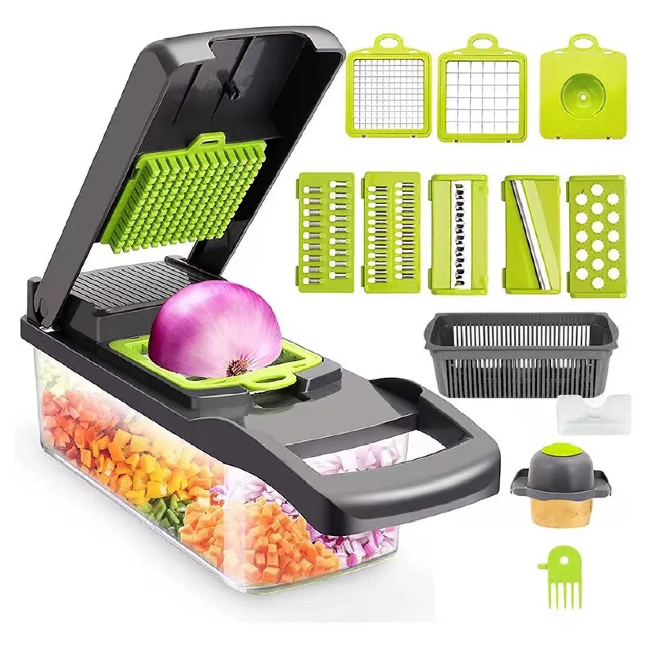 Kitchen artifact, vegetable cutting artifact, multifunctional slicer, slicer, slicer, kitchen utensil