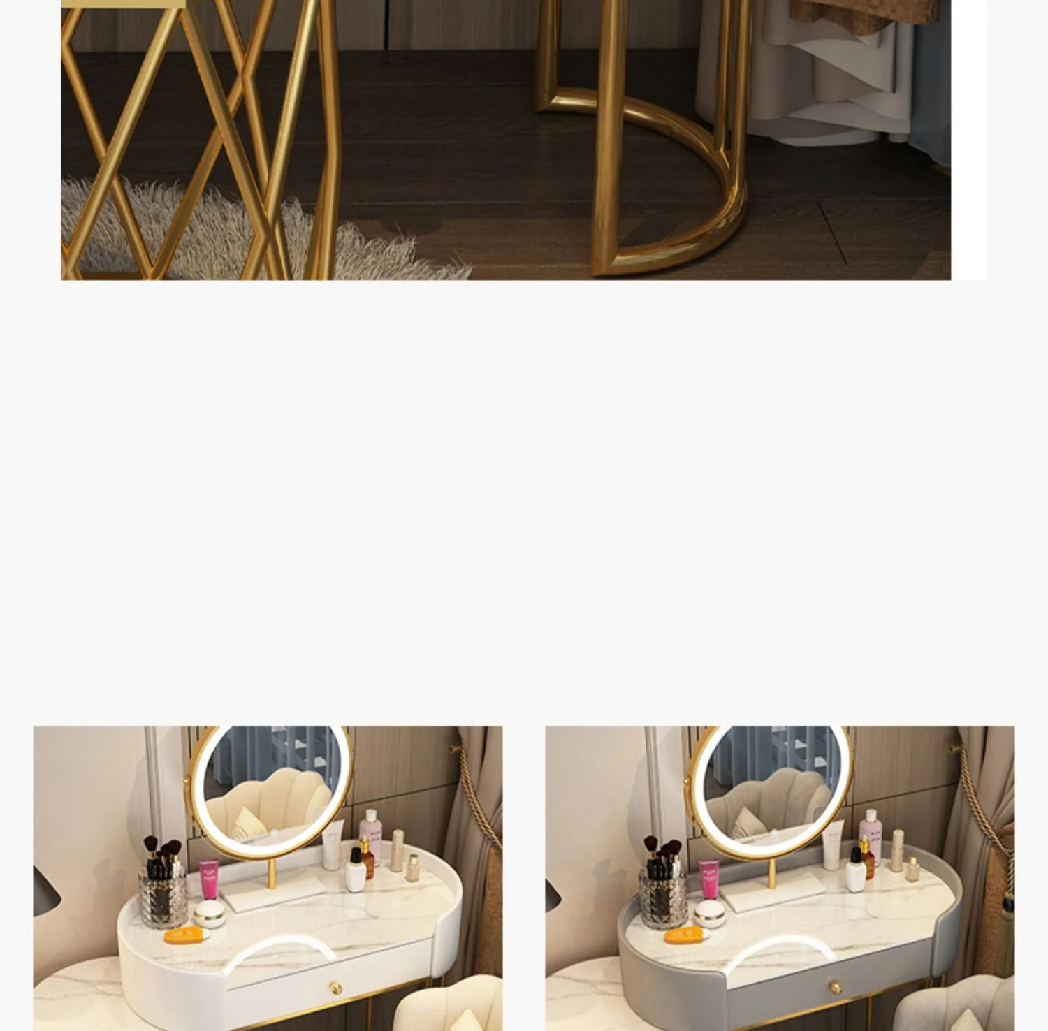 Bedroom Modern Vanity Table Organizers Storage Girls Nordic Vanity Table Multifunctional Luxury Tocador Maquillaje Furniture 14