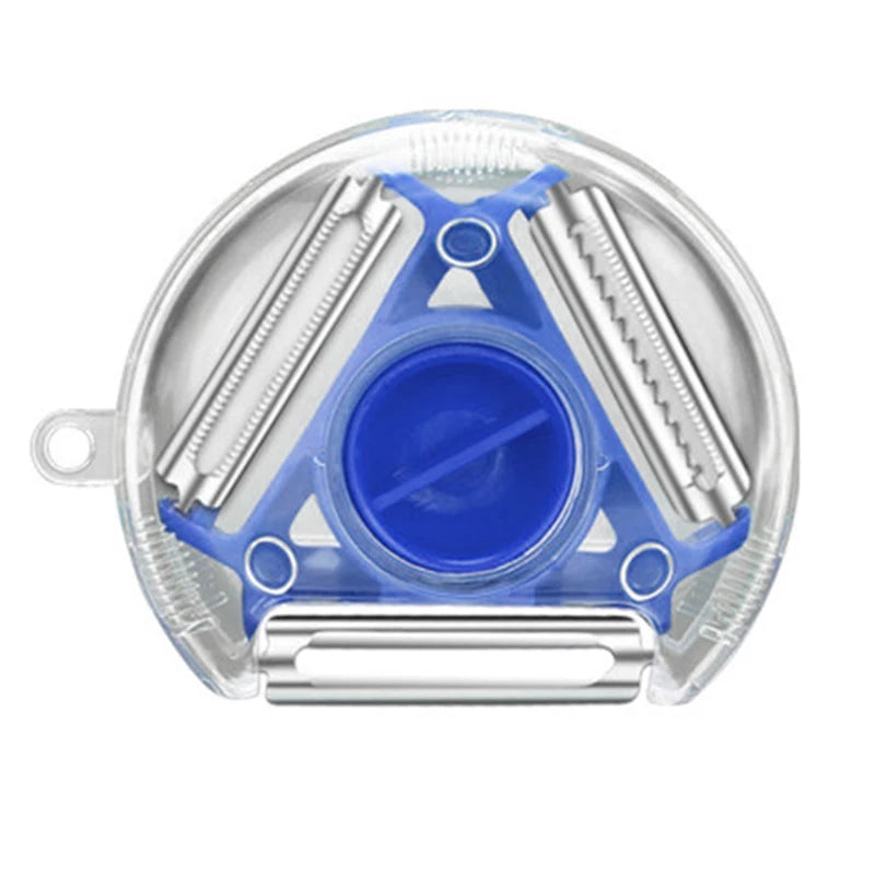 1/3PCS 3in1 Magic Trio Peeler Set Slicer Shredder Peeler Julienne Cutter Multi Peel Blade Zesters Grater Kitchen Tool Accessorie 10