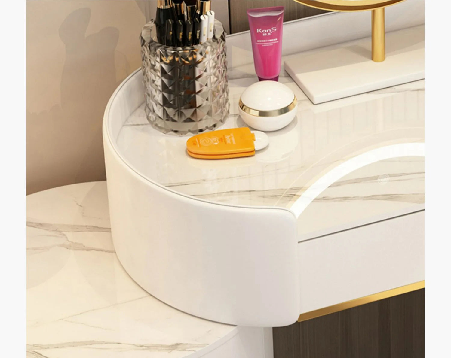 Bedroom Modern Vanity Table Organizers Storage Girls Nordic Vanity Table Multifunctional Luxury Tocador Maquillaje Furniture 10